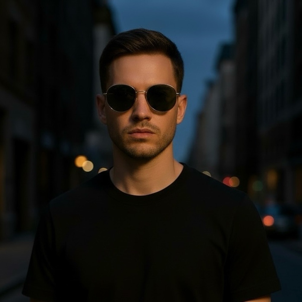 Givenchy Oval Aviator Stylish Aviator Sunglasses with Green Lenses unisex